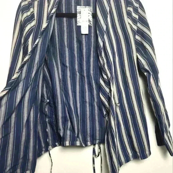 J. CREW NWT Stripped Wrap Jacket and Pant Set Size XSmall - Picture 9 of 16